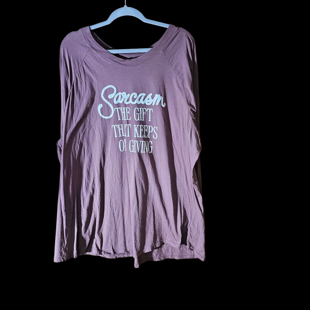 NWT Torrid Mauve Long Sleeve Graphic Tee